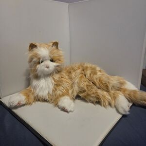 Ageless Innovations Joy For All Companion Pets Interactive Orange TabbyCat Works